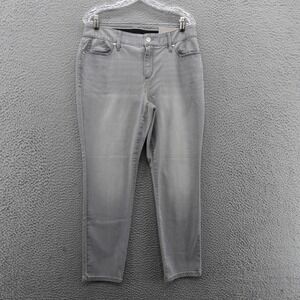 NWT Chicos Mid Jegging Jeans Size‎ 2 US 12 Petite Gray Womens Stretch Casual